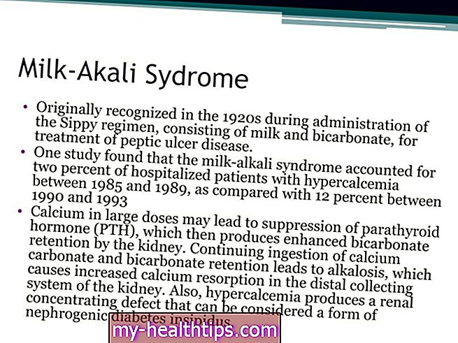 Síndrome de leche y álcali